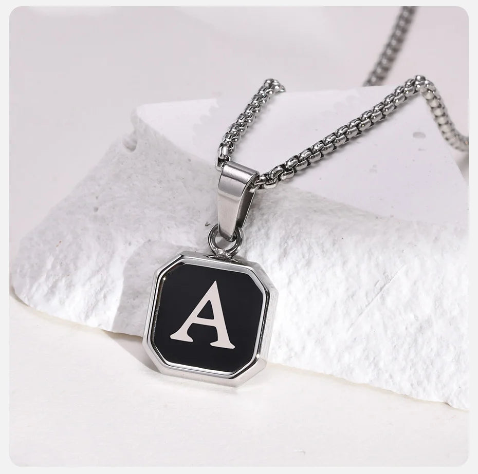 Collar "Monograma" - acero inoxidable 